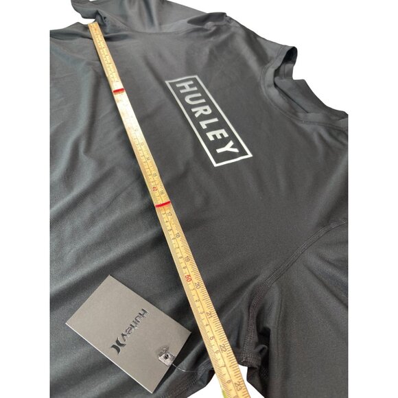 Hurley Mens Black Short Sleeve T-Shirt Size XXL UPF 50+ Made In Cambodia - Picture 10 of 11